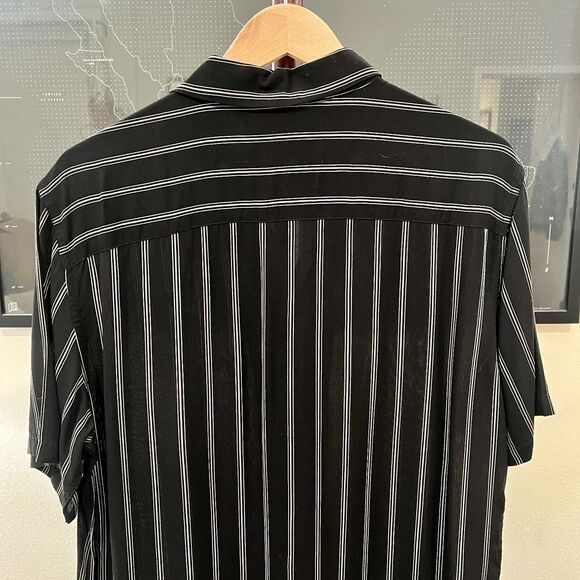 All Saints - Folsom Short Sleeve Shirt (#MS076M) - Black - Picture 7 of 7